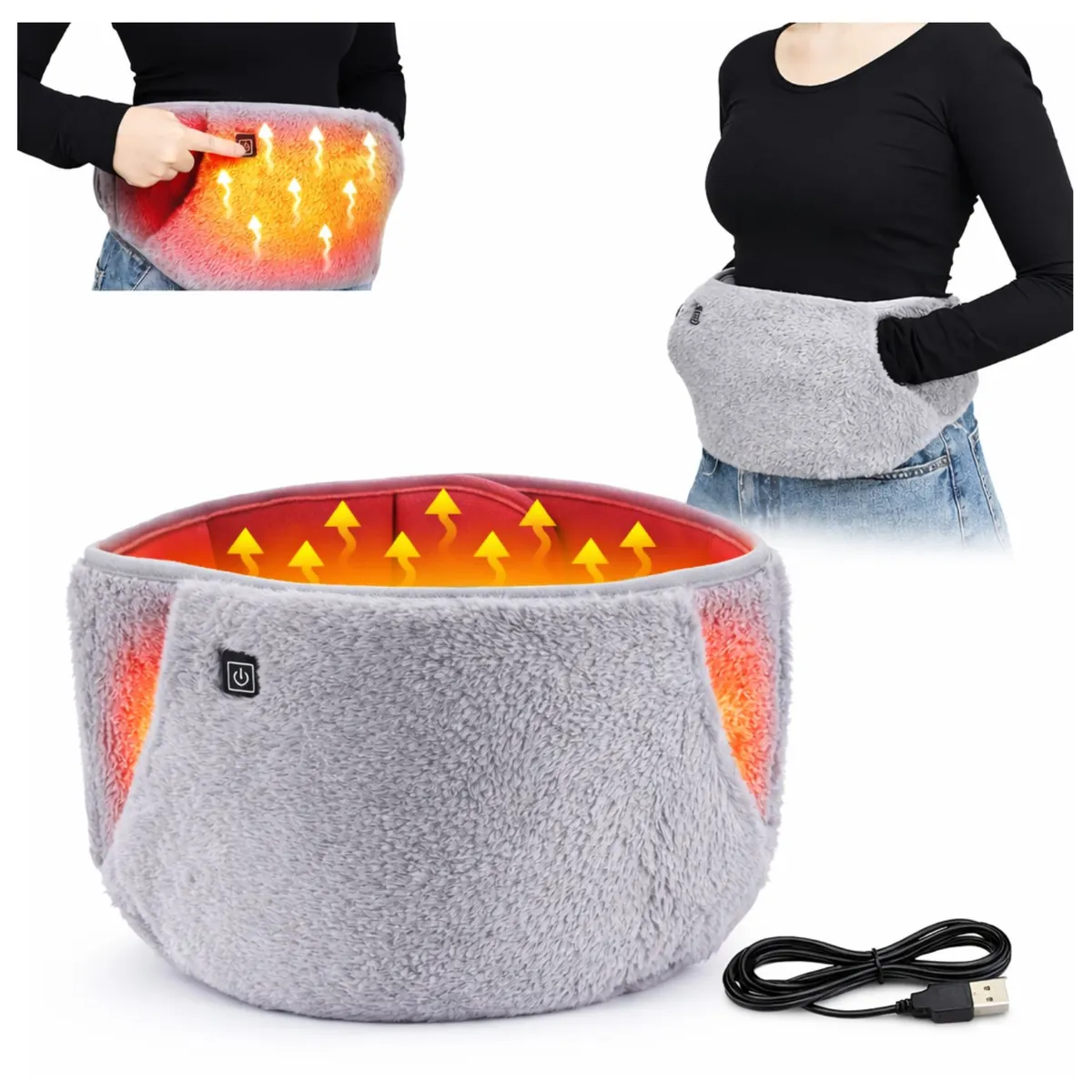 VICTORIA - Calentador Menstrual Eléctrico Para Cólicos Abdominales Cinturón Térmico Con 3 Niveles de Calor