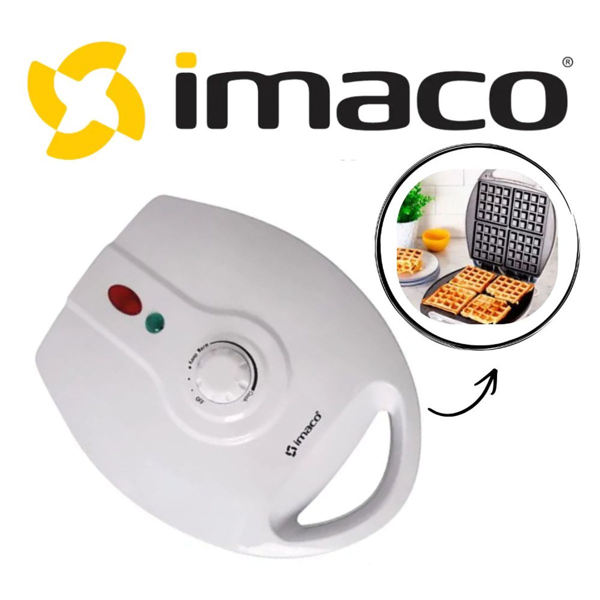 IMACO - WAFLERA IMACO 220V COLOR BLANCO MOD WM4150