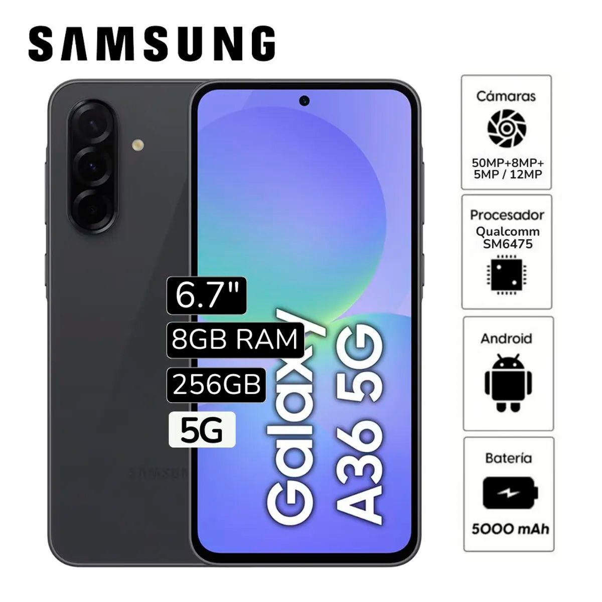 SAMSUNG - CELULAR GALAXY A36 5G 8RAM 256GB