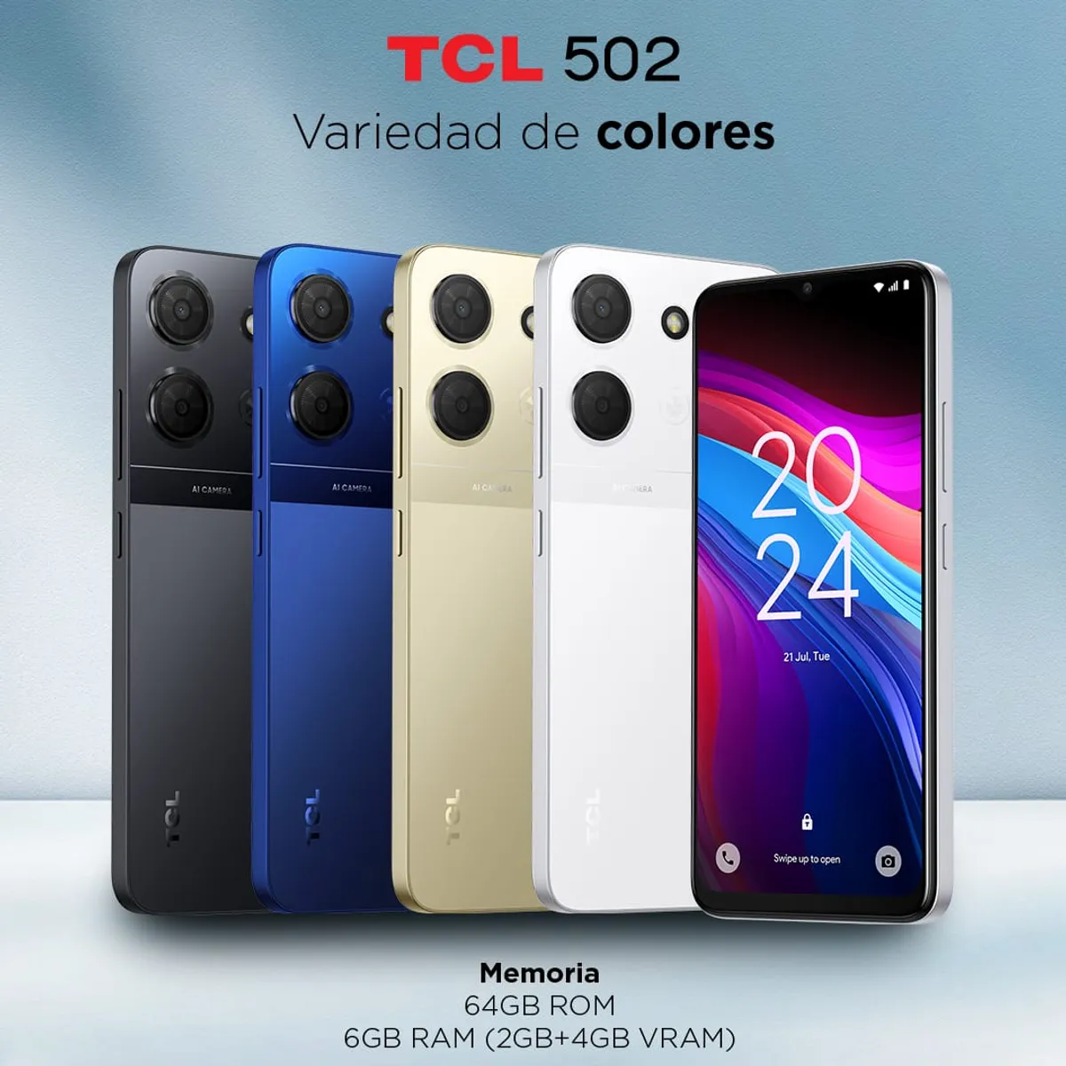 LOGIC - TCL 502 2GB 64GB DUAL SIM - ROSE PURPLE