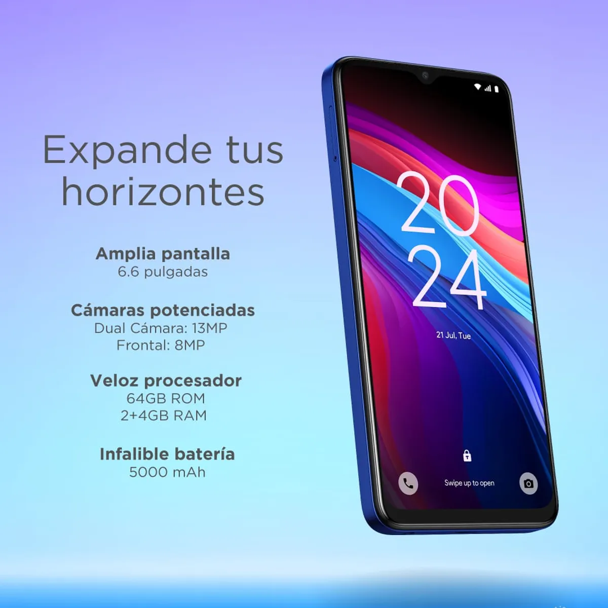 LOGIC - TCL 502 2GB 64GB DUAL SIM - ROSE PURPLE