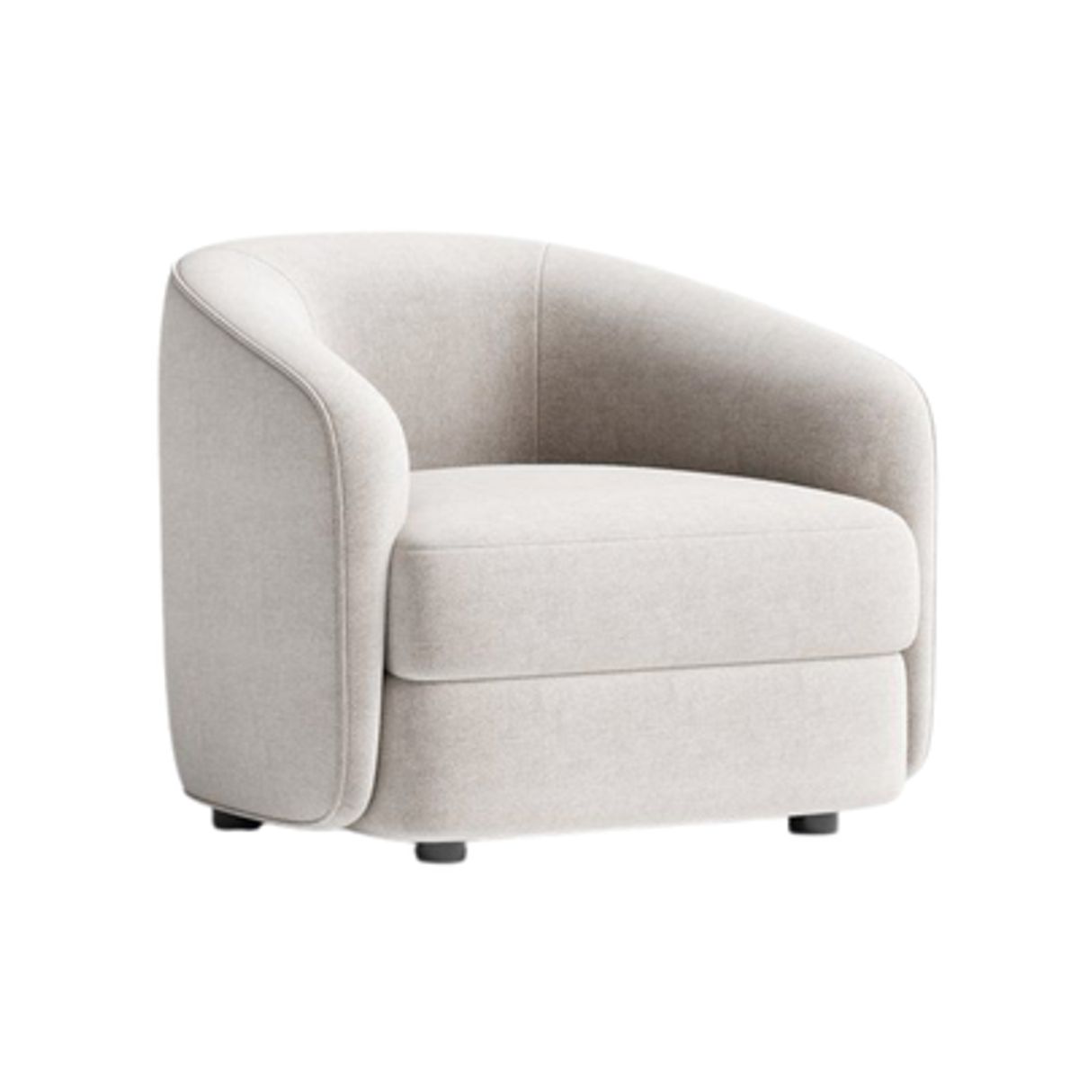 GENERICO - Sofa Oasis  forma curva color BEIGE CLARO - Refer Store