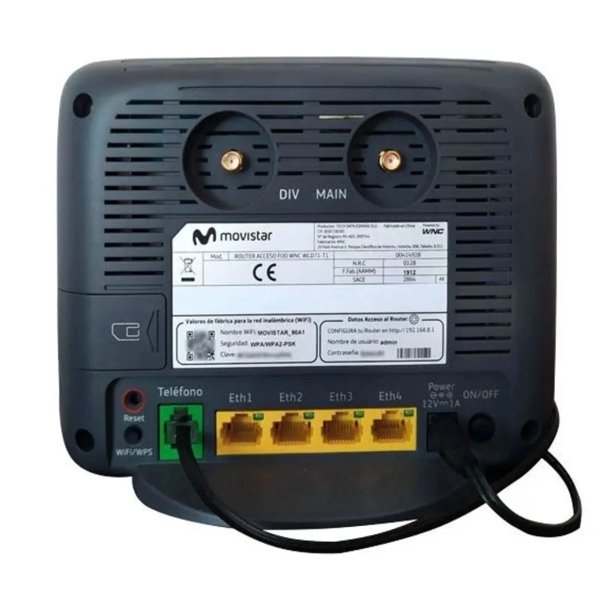 MOVISTAR - MODEM INALAMBRICO LTE VOLTE WNC WLD71-TW1