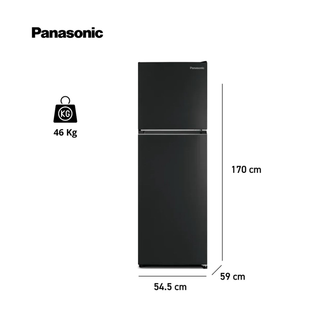 PANASONIC - Refrigeradora Panasonic 251 Lt Top Freezer No Frost - NR-BT31PV1BD