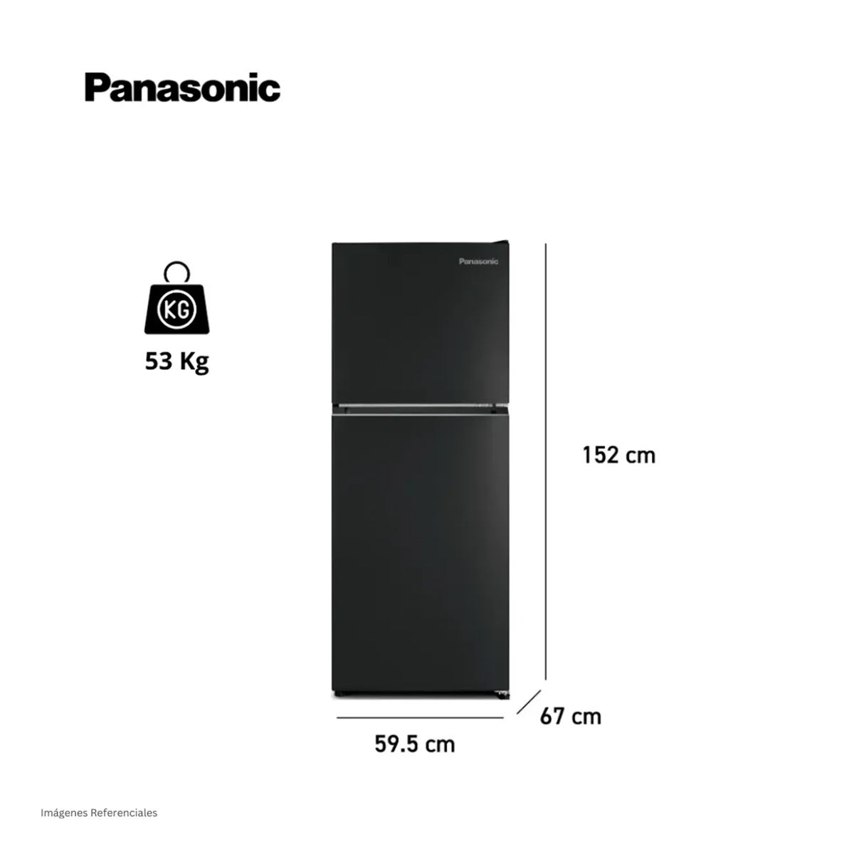 PANASONIC - Refrigeradora Panasonic 297 Lt Top Freezer No Frost - NR-BT32PV1BD