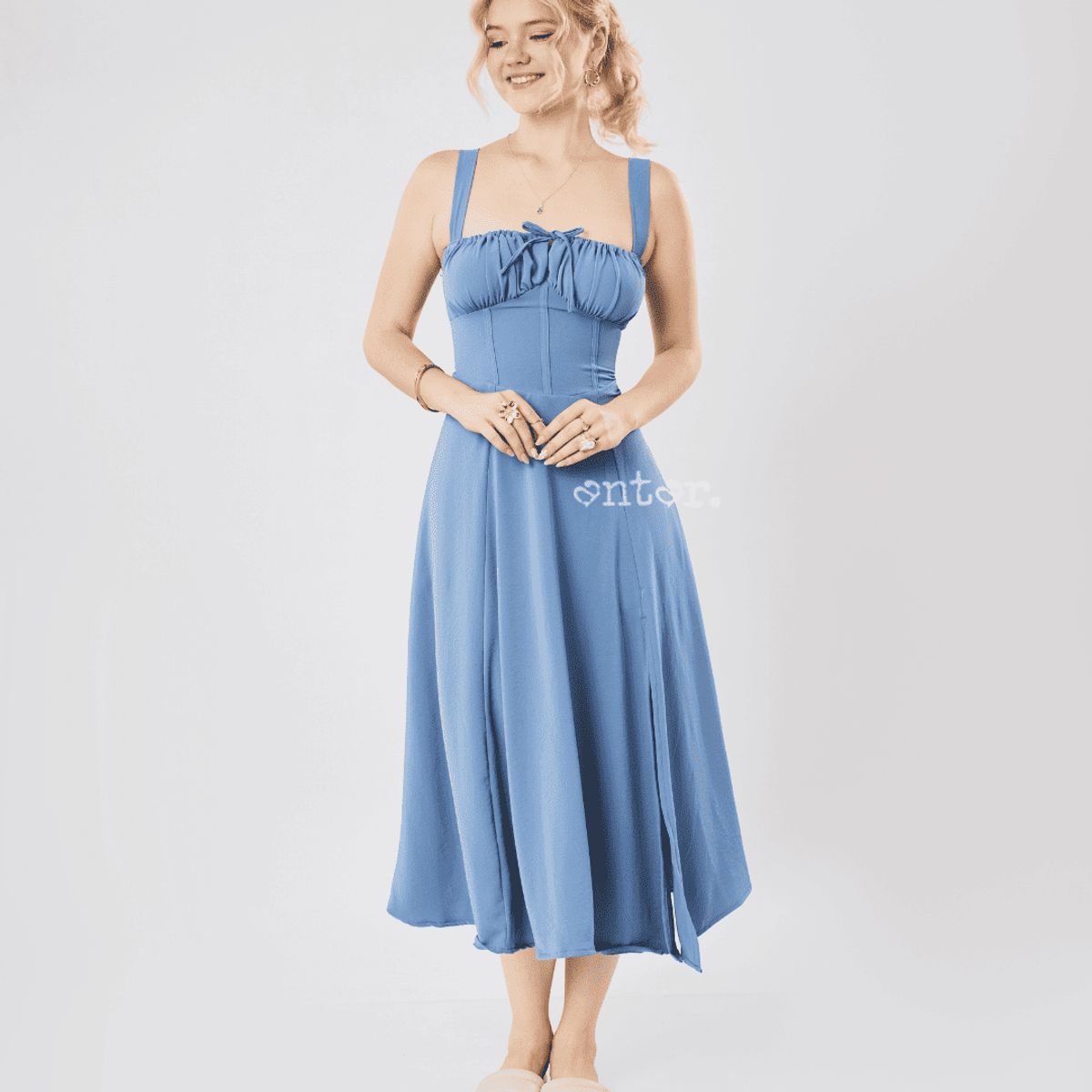 ANTAR - VESTIDO BIANCA MUJER CORTE PRINCESA