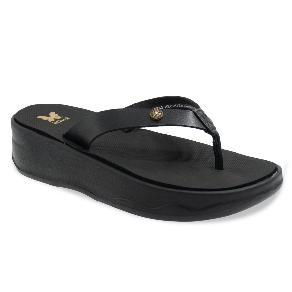 STHEF - SANDALIA MUJER STHEF PLAYERA NEGRO 8203
