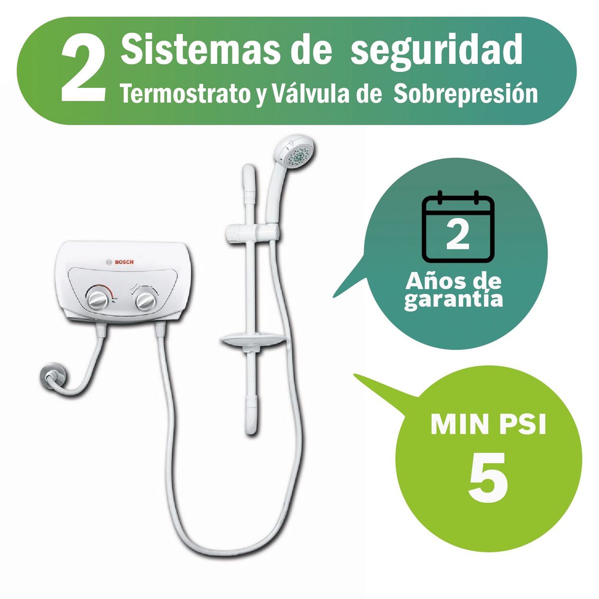 BOSCH - Calentador Eléctrico Comfort Bosch EWI 5.5 220V