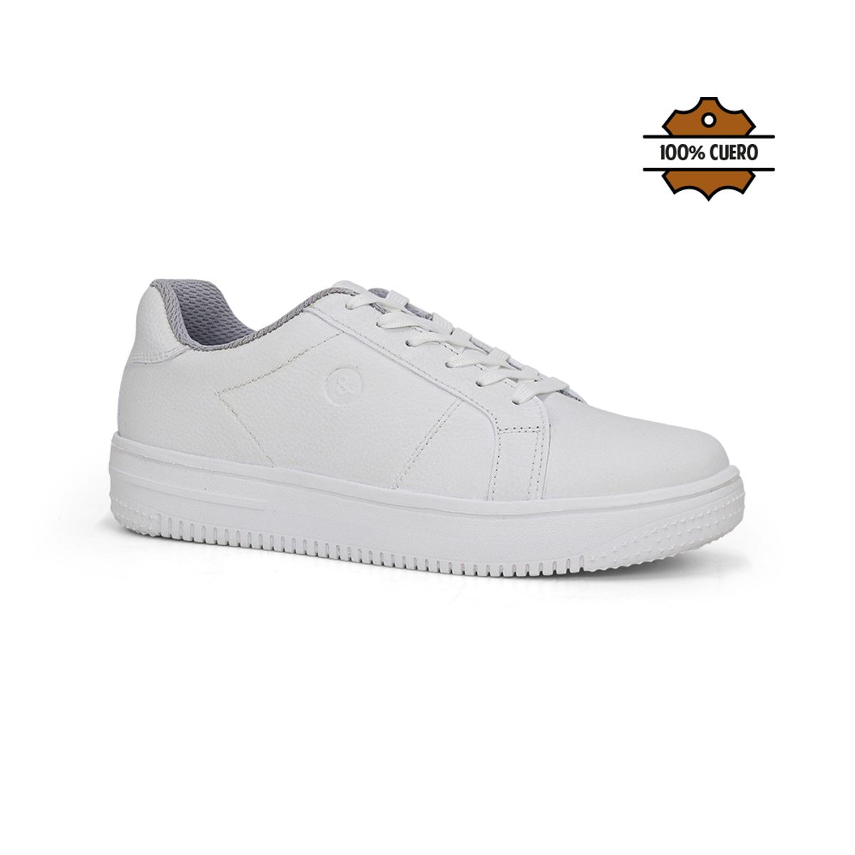 PAR&SS - Zapatillas Escolares De Cuero JA26Q1-CG860 Blanco