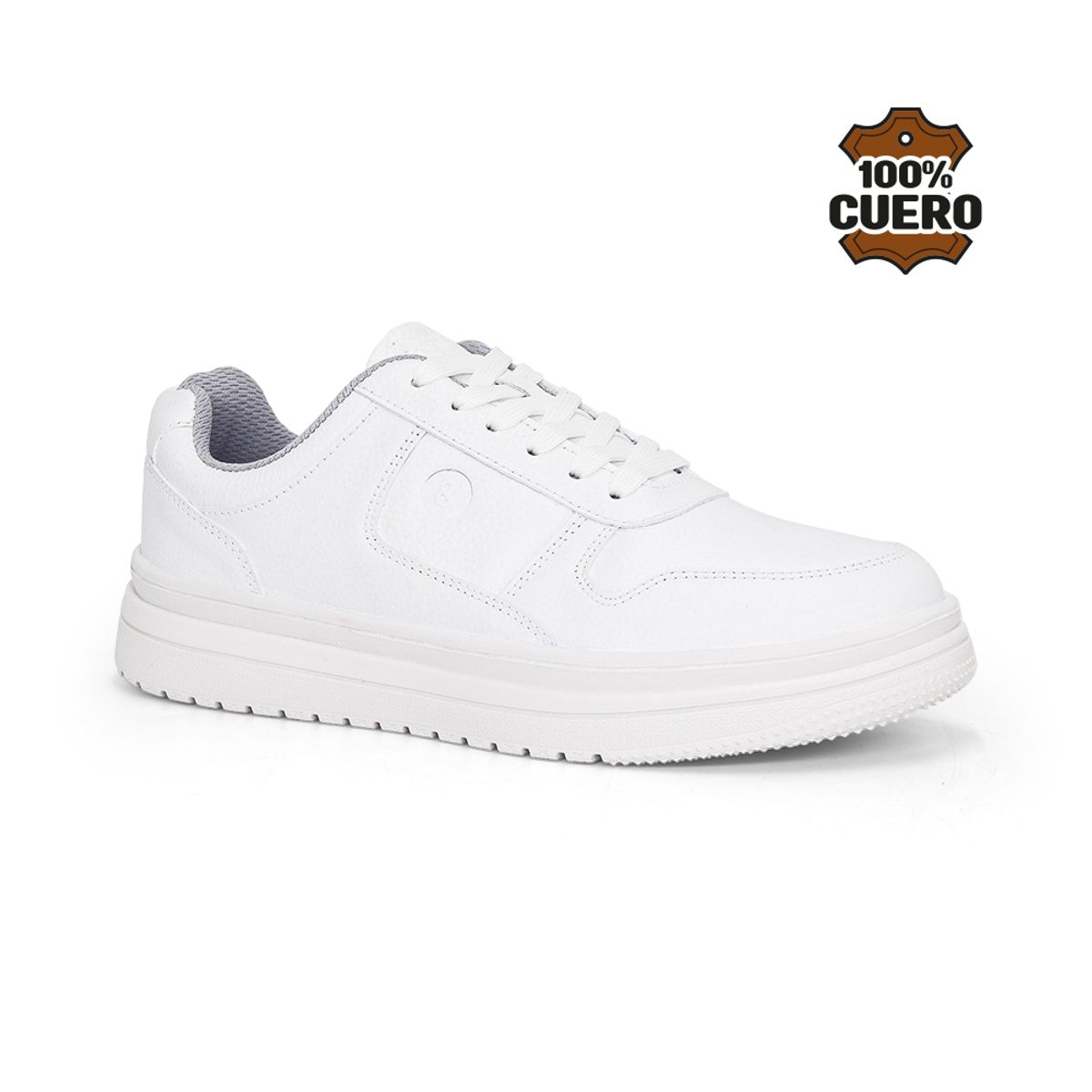 PAR&SS - Zapatillas Escolares De Cuero JA26Q1-CG817 Blanco