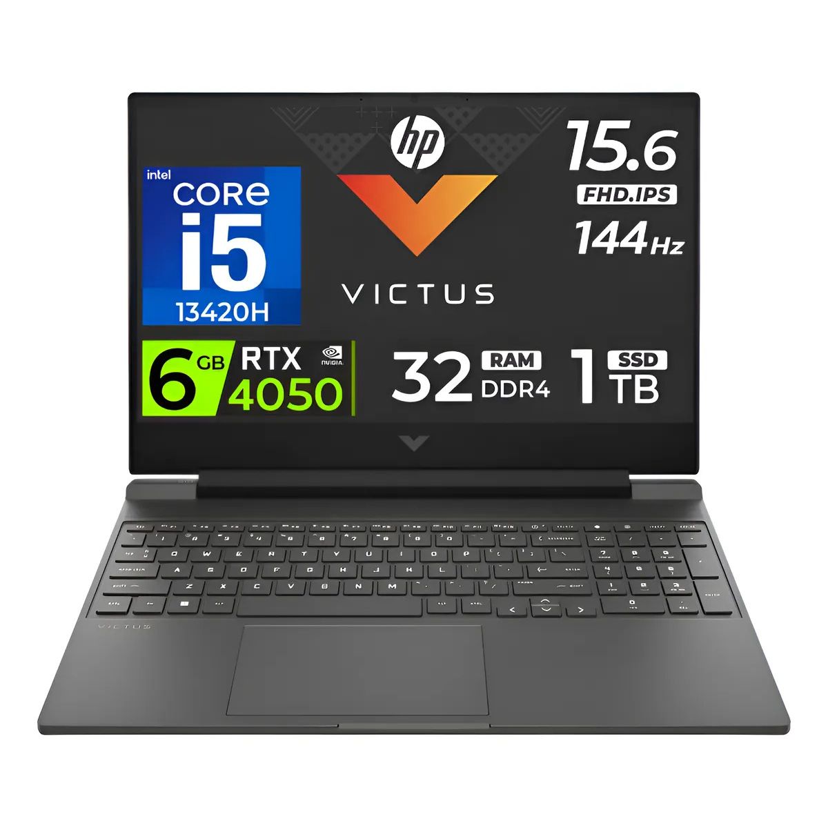 HP - Laptop HP Victus 15 gaming Core i5-13420H Nvidia 6GB RTX4050 Ram 32gb Ssd 1tb 15.6″ FHD 144Hz