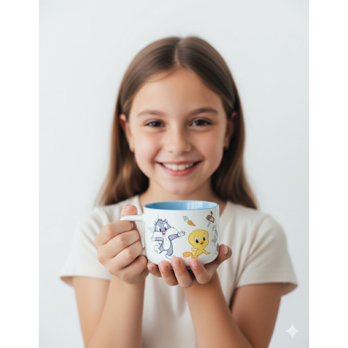 ROMAX - Taza Kids Personajes Tiernos  Café y Leche