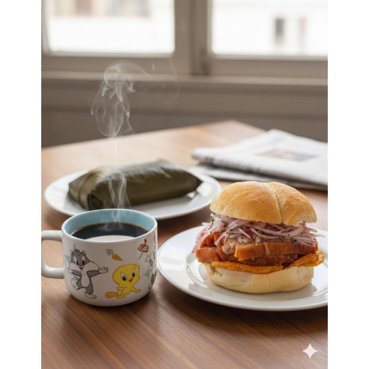 ROMAX - Taza Kids Personajes Tiernos  Café y Leche