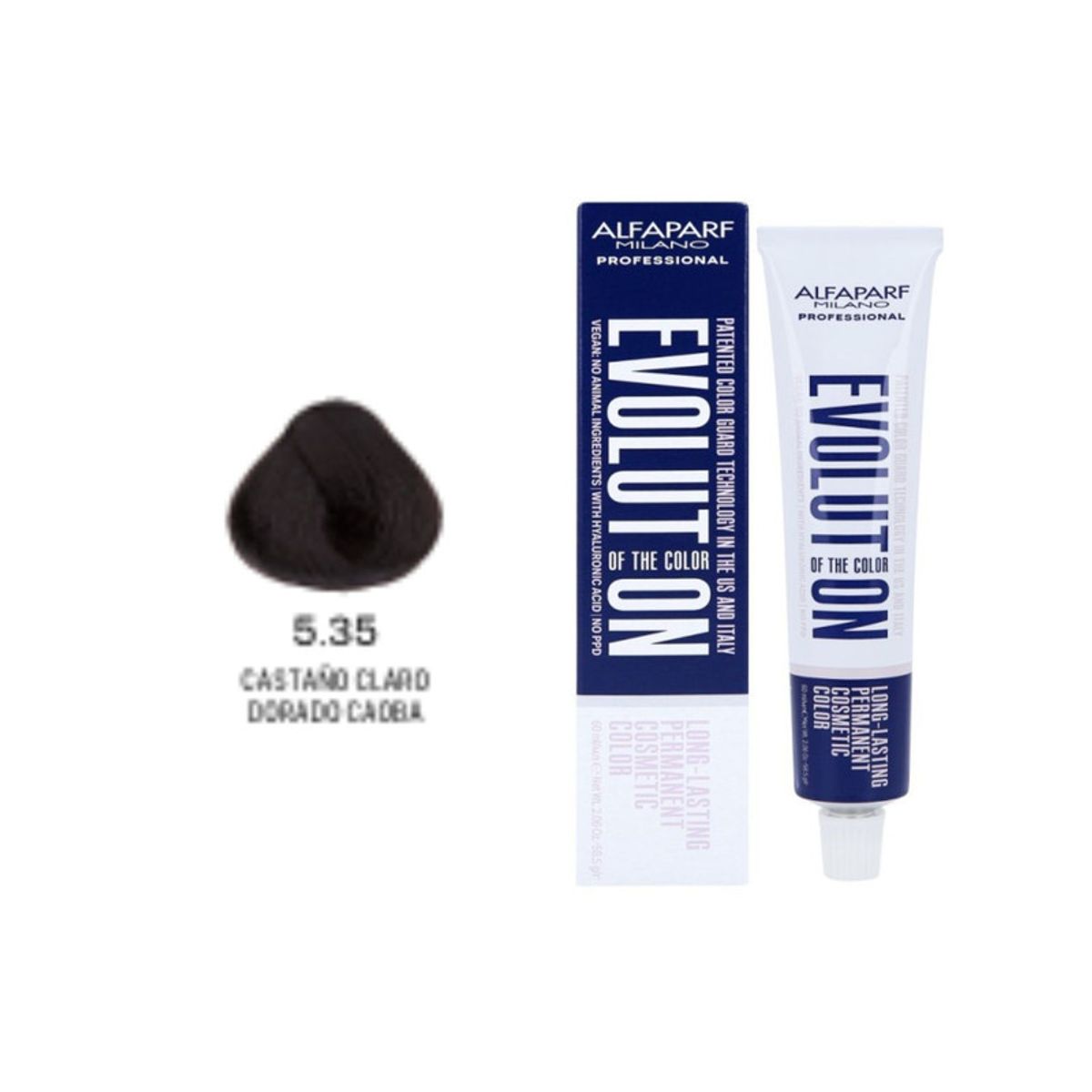 GENERICO - TINTE EVOLUTION OF THE COLOR 535 CASTAÑO CLARO DORADO CAOBA 60 ML