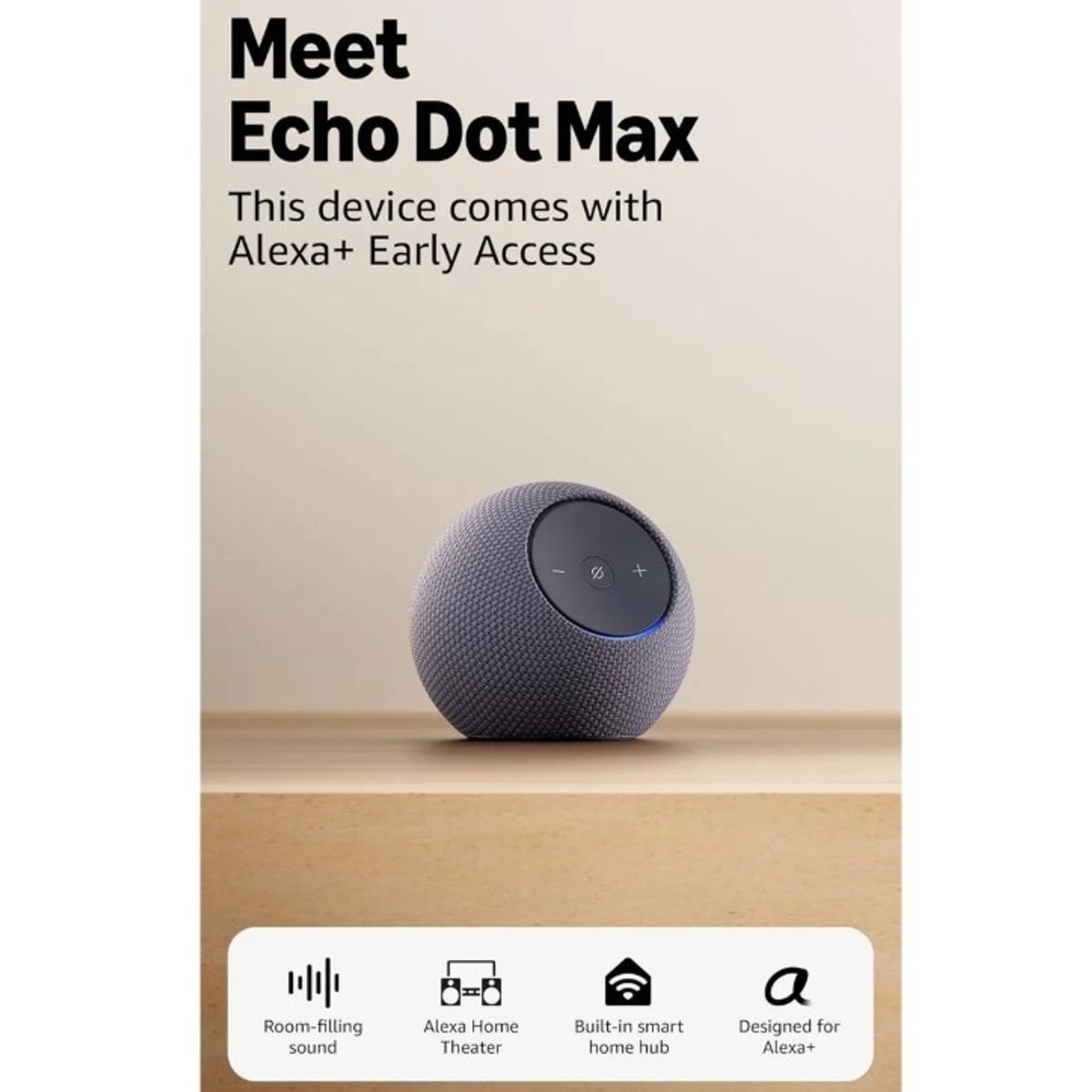 AMAZON - Echo Dot Max Alexa Negro