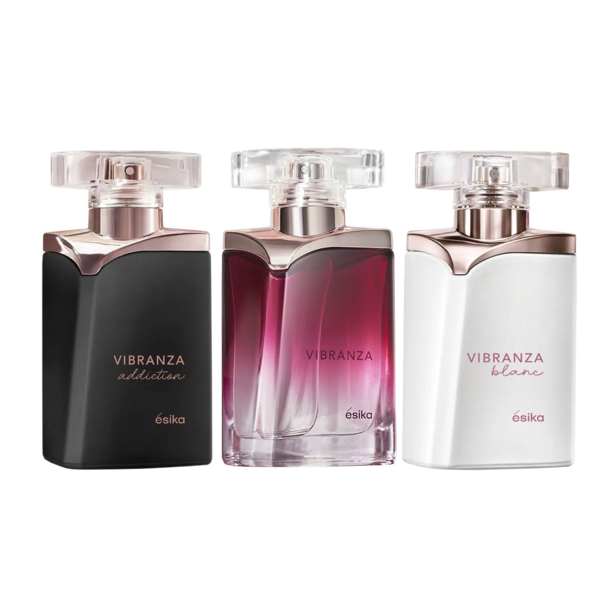 ESIKA - Pack de Perfumes Vibranza Clásico + Addiction + Blanc Esika