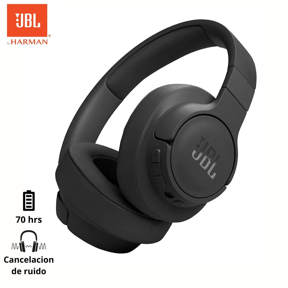 JBL - JBL Tune 770NC Auriculares inalámbricos on-ear Negro