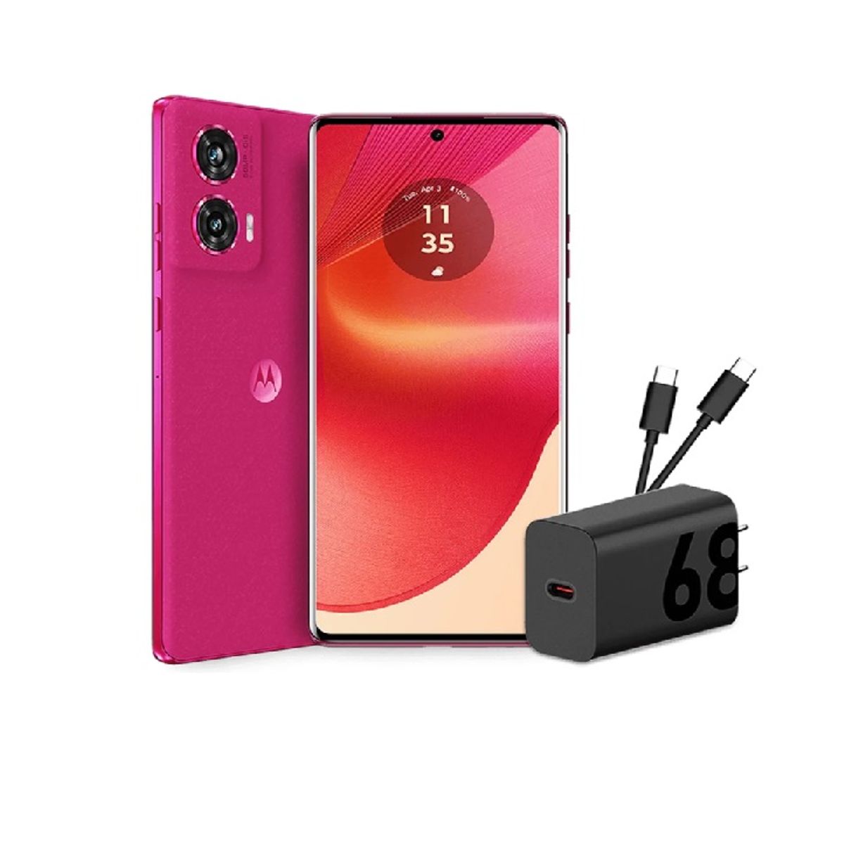 MOTOROLA - Motorola Edge 50 Fusion 256Gb 8Gb Ram Rosa Fragola + Moto Buds