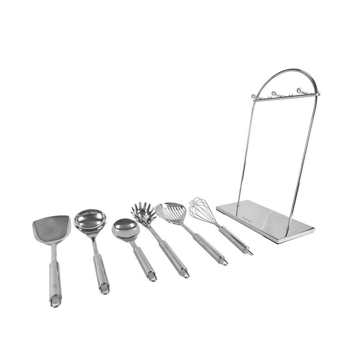FINEZZA - Set de Utensilios de Acero Inoxidable Finezza -  7 Piezas