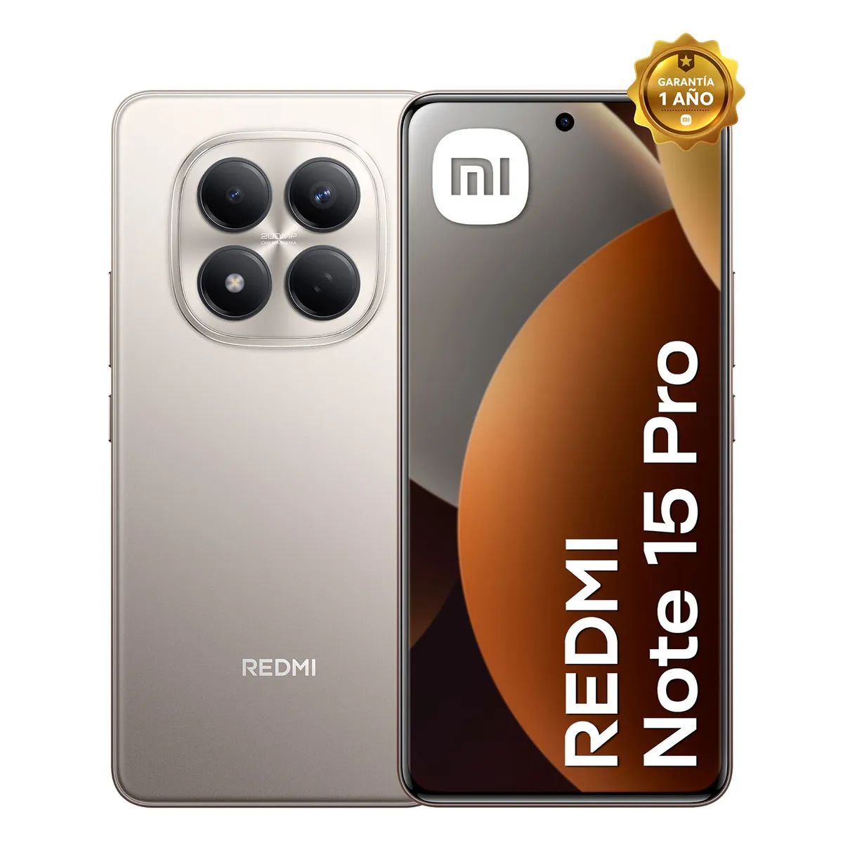 XIAOMI - CELULAR REDMI NOTE 15 PRO 8GB+256GB TITANIUM GRIS
