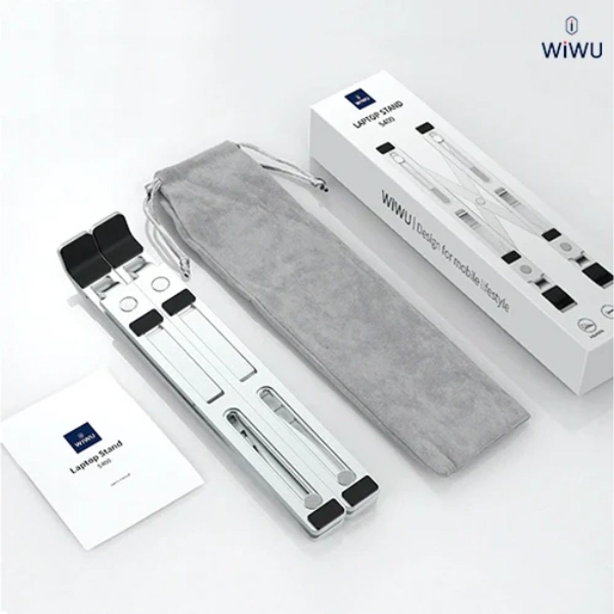 WIWU - SOPORTE DE LAPTOP S400 -  PLATEADO - WIWU