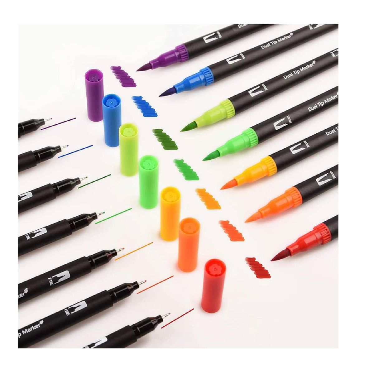 Plumones Dual Brush Profesional 120 Colores En Cartuchera, marca GENERICO - Foto 2