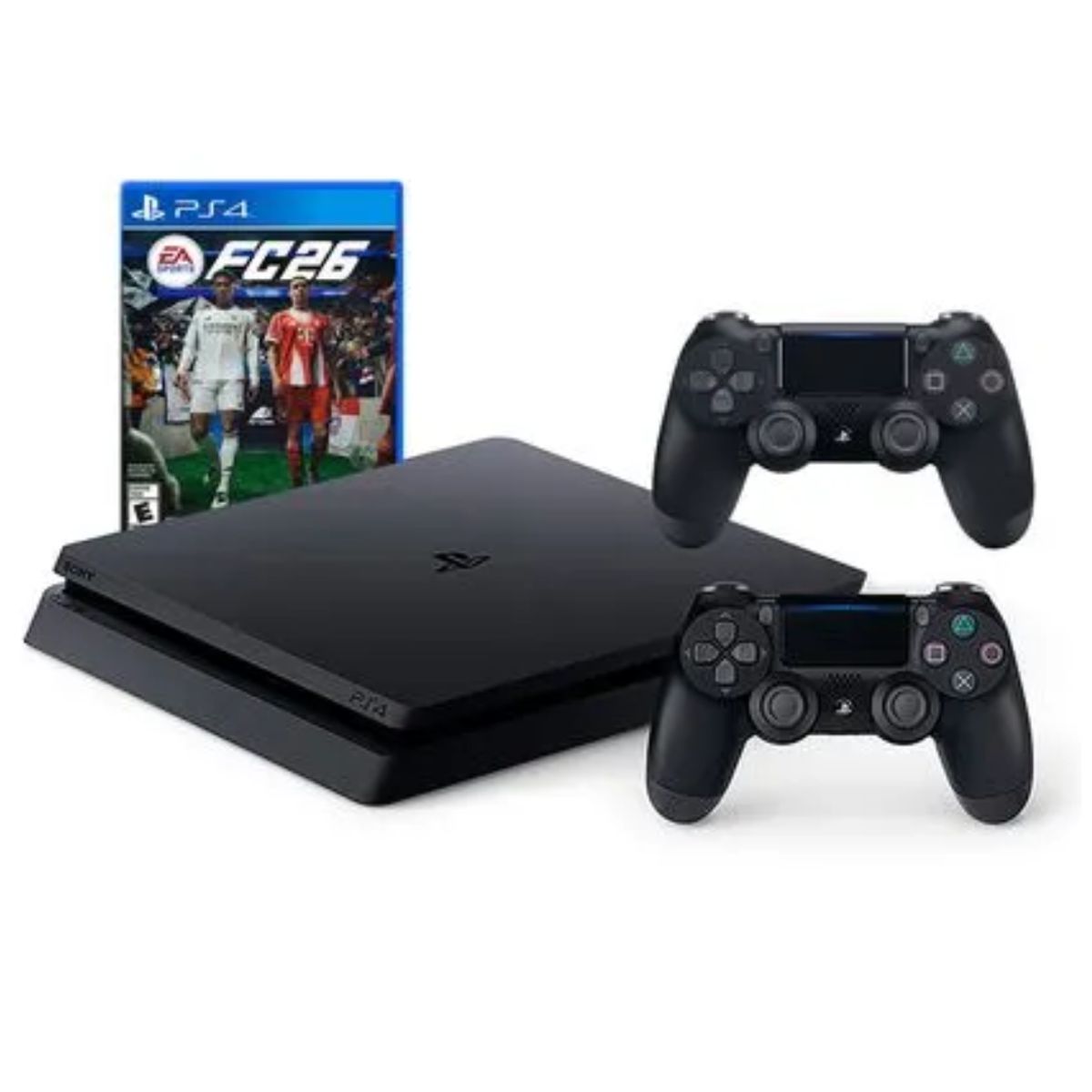 SONY - Consola PS4 Slim 1TB Negro+ FC26 +2 mandos Reacondicionada