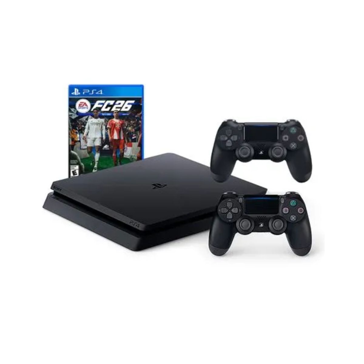 SONY - Consola PS4 Slim 1TB Negro+ FC26 +2 mandos Reacondicionada