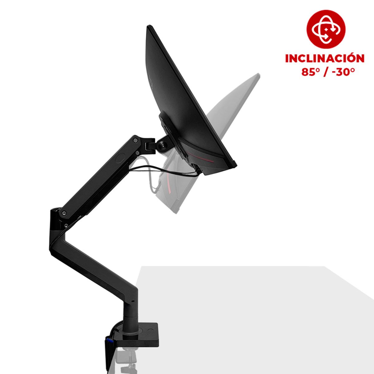 TEROS - Brazo soporte para monitor 22 a 35 pulgadas Teros TE-7113 VESA ajustable