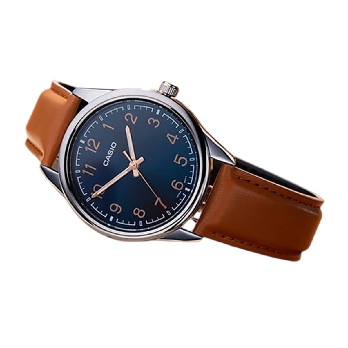 CASIO - Reloj Casio MTP-V005L-2B4 Hombre Cuero Marrón