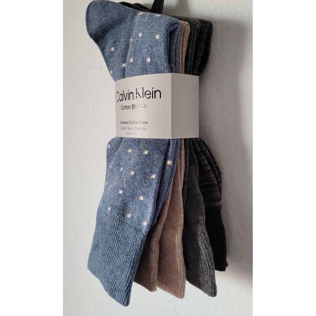 CALVIN KLEIN - MEDIAS MEN'S 4PK DRESS CREW