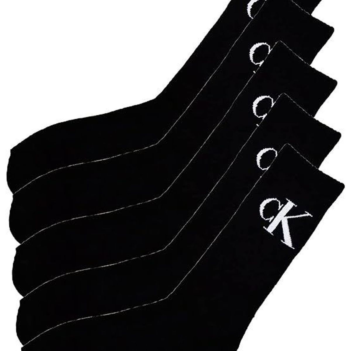 CALVIN KLEIN - MEDIAS 5 PACK 12 TERRY CUSHION CREW CK