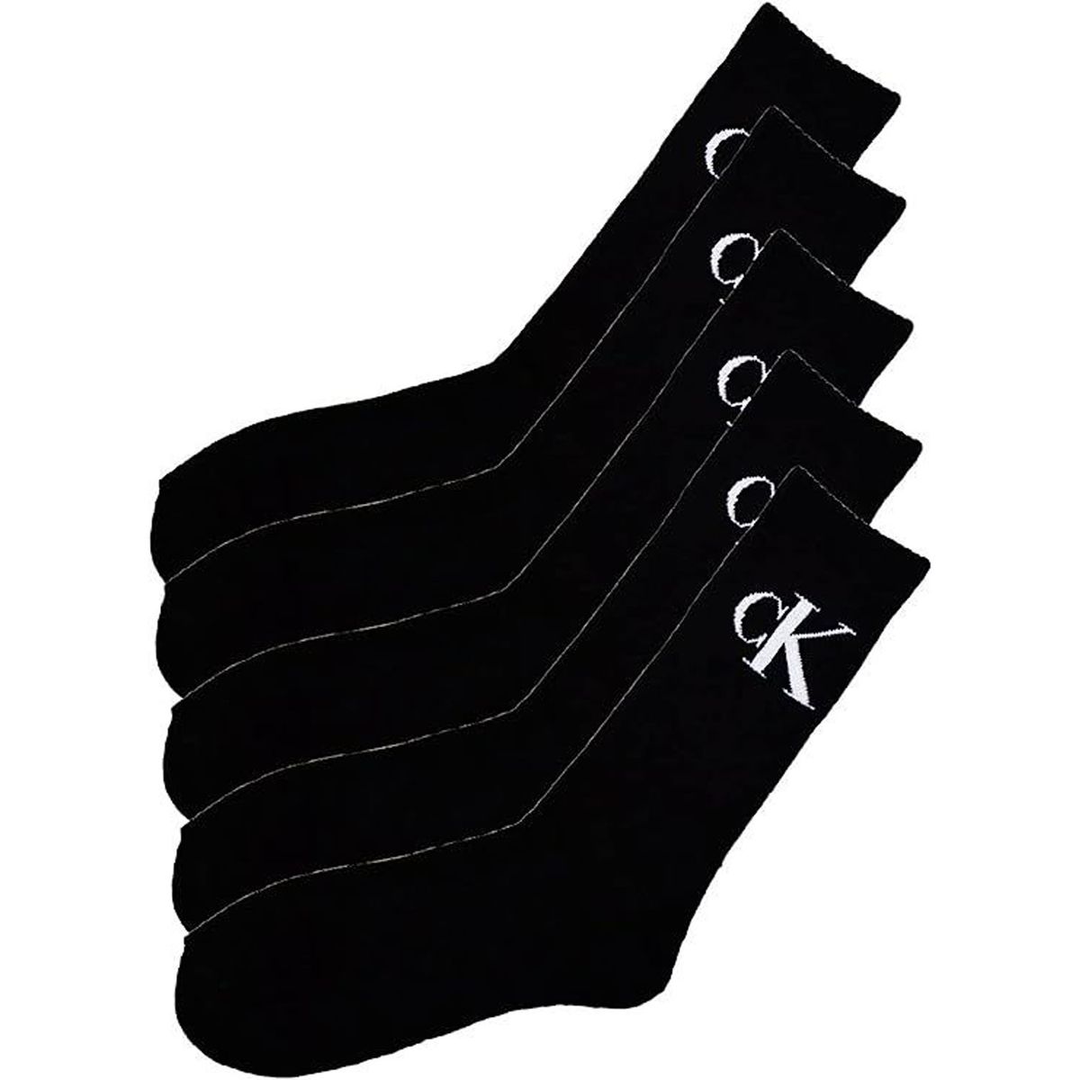 CALVIN KLEIN - MEDIAS 5 PACK 12 TERRY CUSHION CREW CK