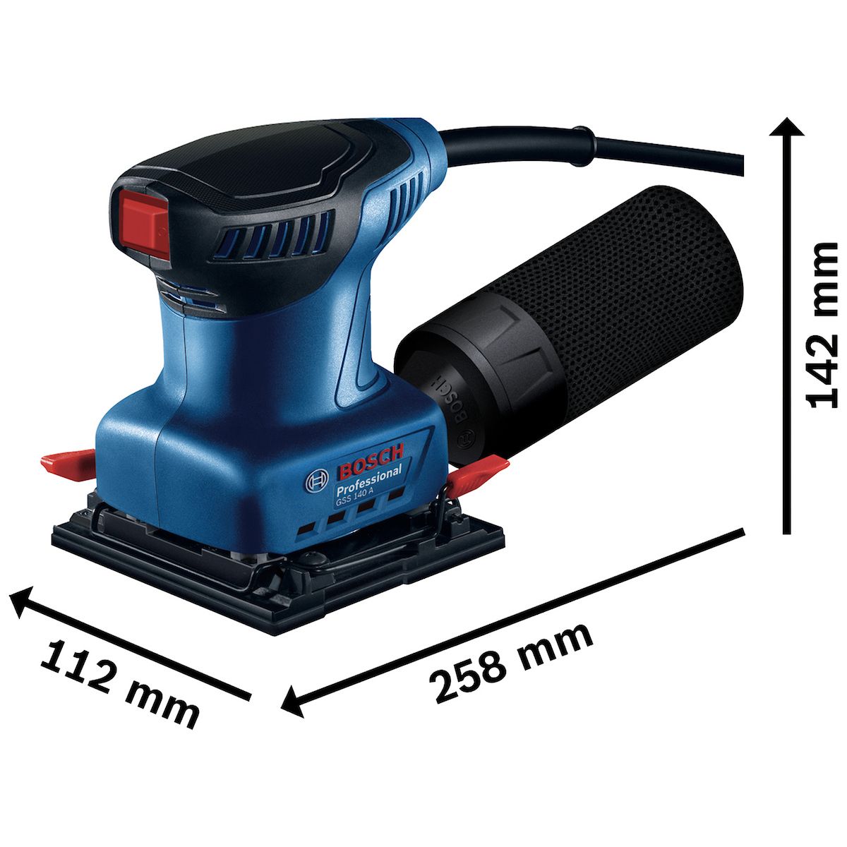 BOSCH - Lijadora Orbital Bosch Gss 140 A Filtro 220w Nuevo Modelo