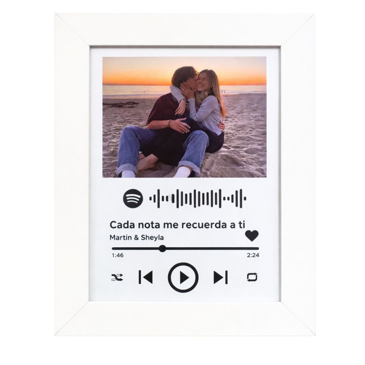 GENERICO - Cuadro personalizado Spotify San Valentín