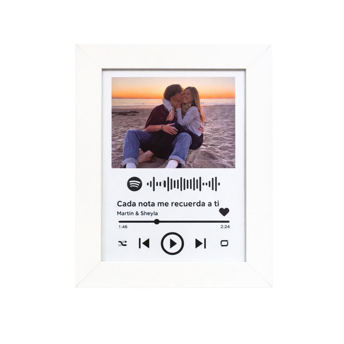 GENERICO - Cuadro personalizado Spotify San Valentín