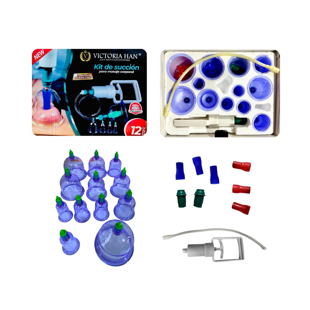 SALUX - VENTOSA KIT DE SUCCCION COPAS X 12 U