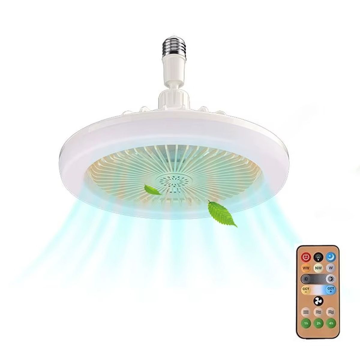 OEM - Foco Ventilador LED Ahorrador Comedor Dormitorio Oficina Para Techo