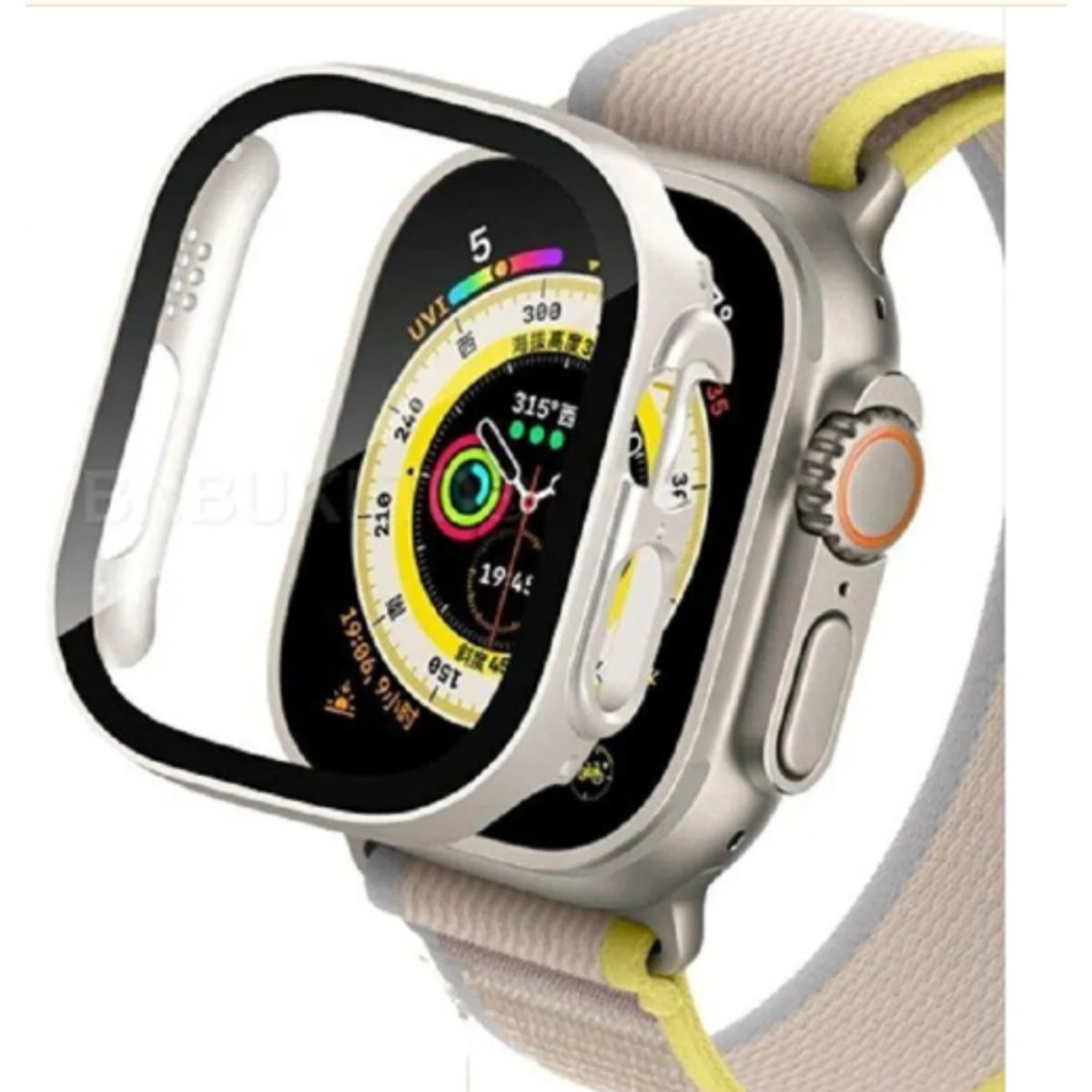 GENERICO - Bumper Convertidor Clásico a Ultra para Apple Watch 41mm - PLATEADO