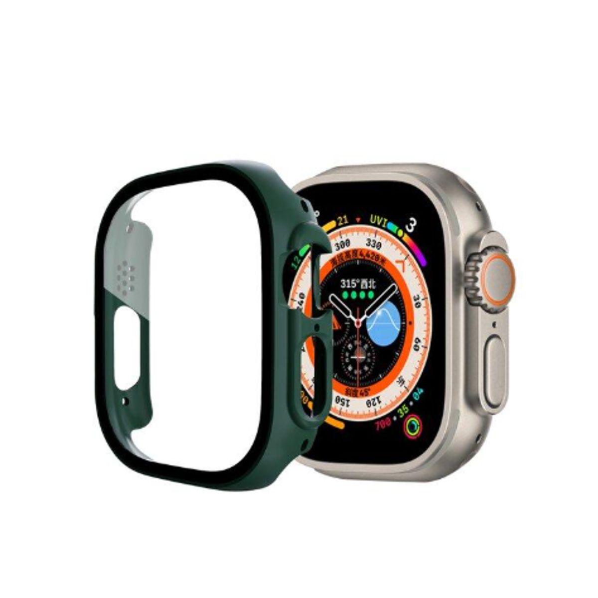 GENERICO - Bumper Convertidor Clásico a Ultra para Apple Watch 41mm - VERDE