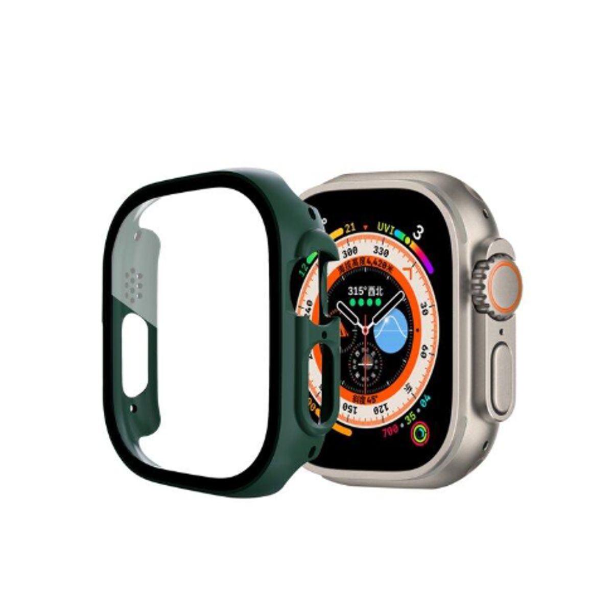 GENERICO - Bumper Convertidor Clásico a Ultra para Apple Watch 41mm - VERDE