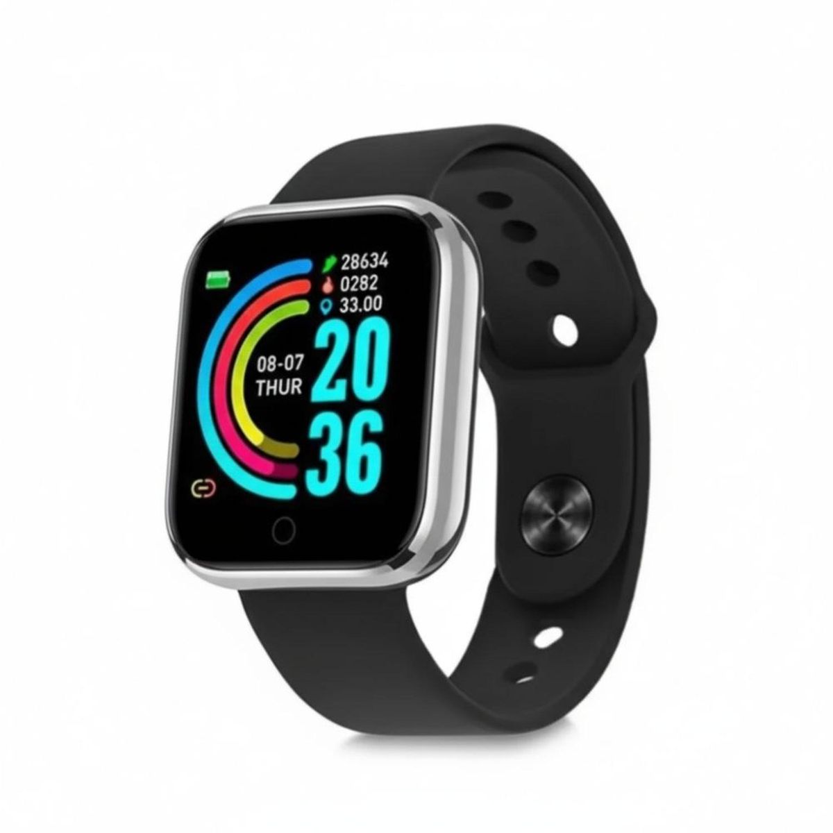 GENERICO - Smartwatch Bluetooth D20 Multifuncional Reloj Con Correa Deportiva - Plateado