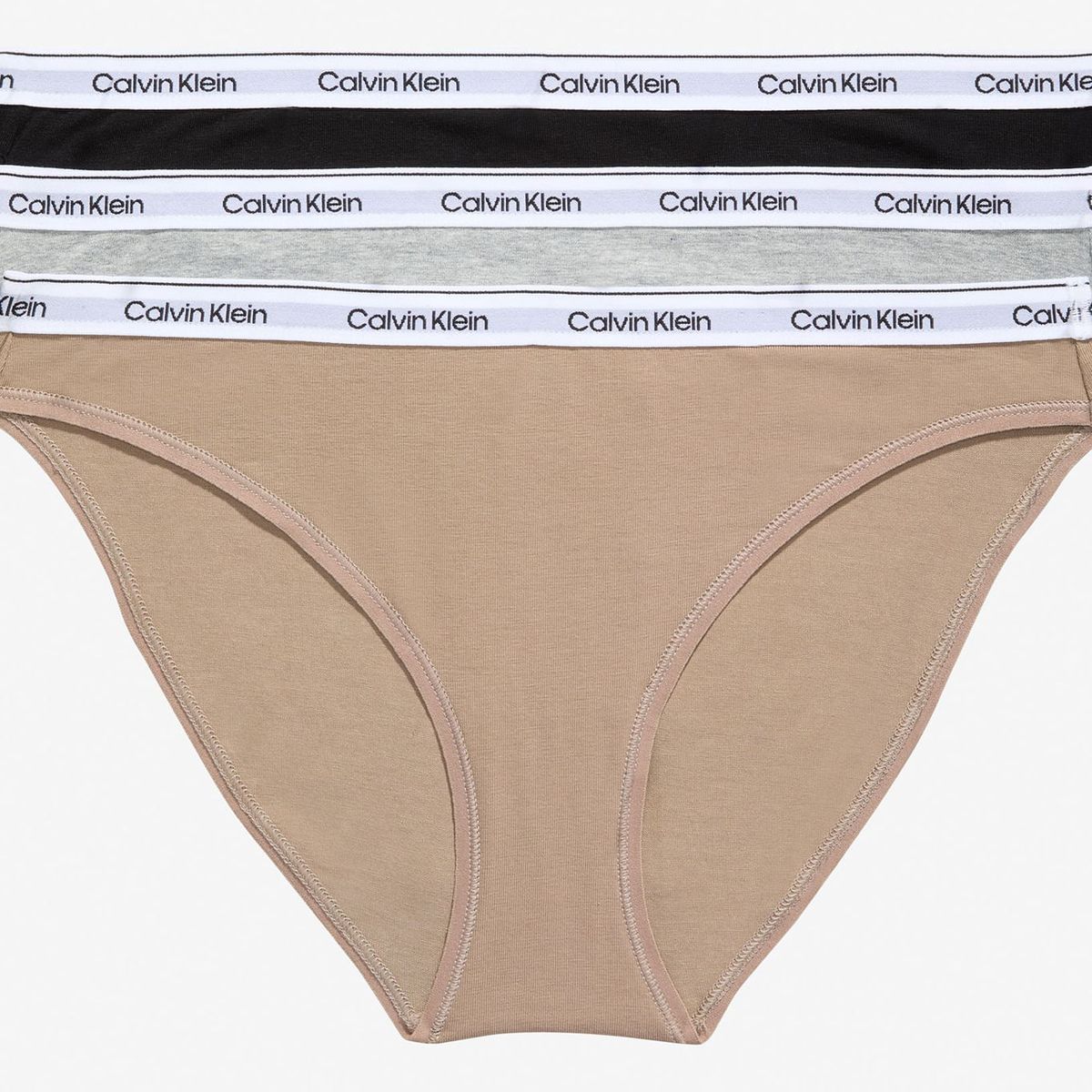 CALVIN KLEIN - 3 PACK MODERN LOGO (MPP) - BIKINI (LOW RISE)