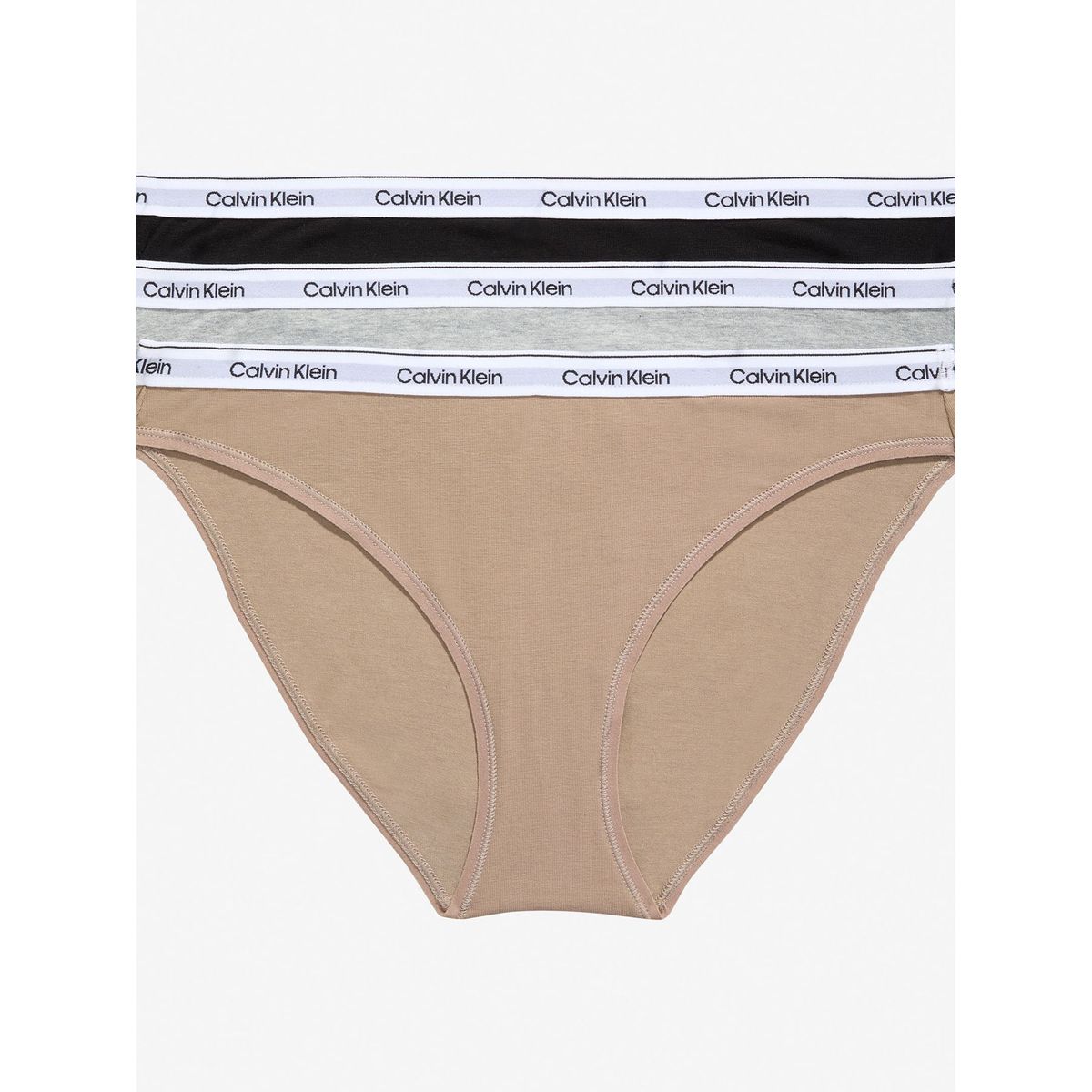 CALVIN KLEIN - 3 PACK MODERN LOGO (MPP) - BIKINI (LOW RISE)