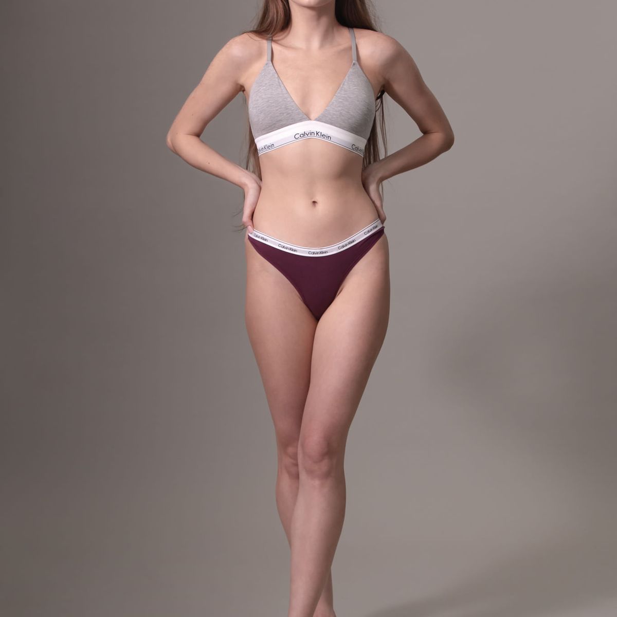 CALVIN KLEIN - PANTY TABLE MODERN LOGO (MPP) - THONG (LOW RISE) CK