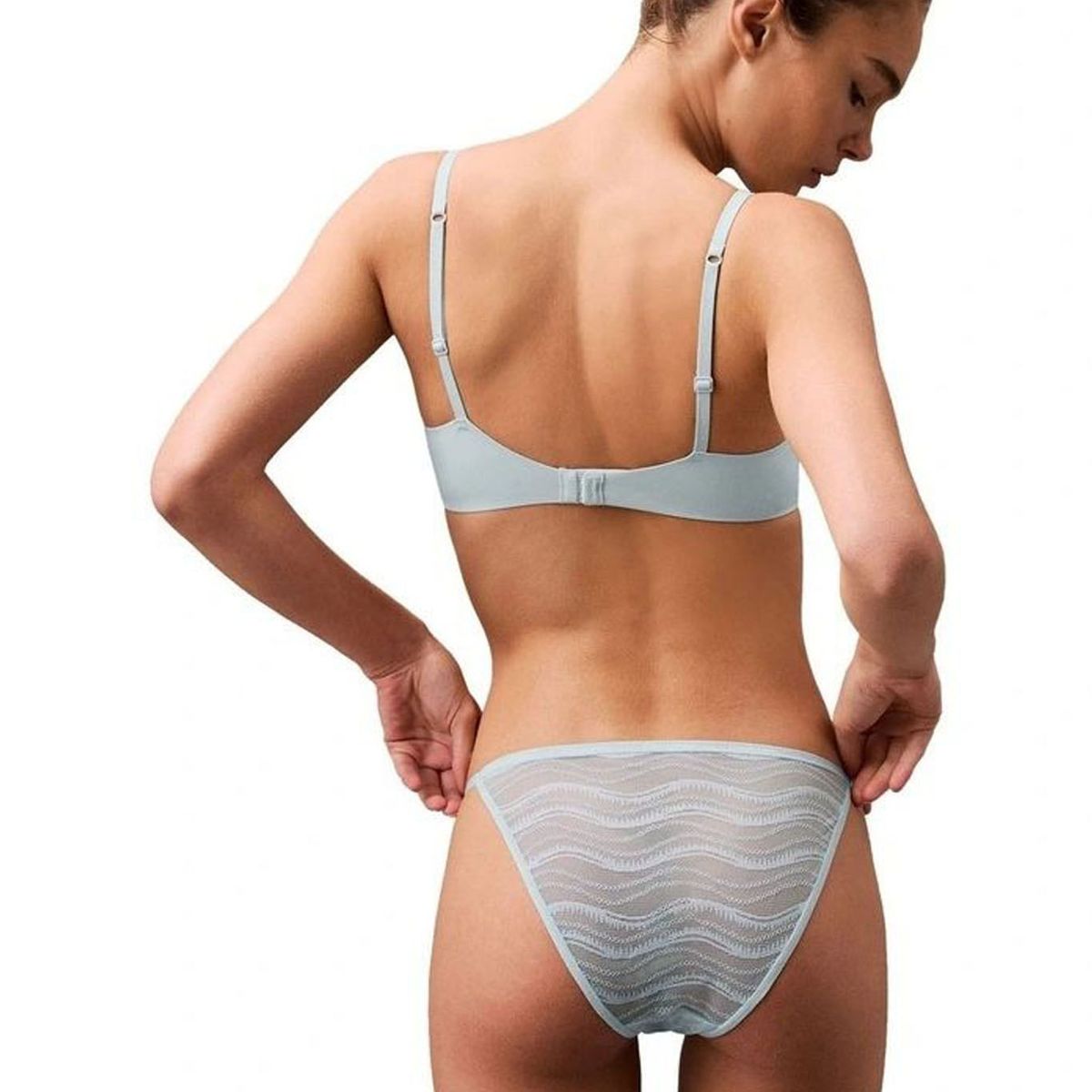 CALVIN KLEIN - PANTY TABLE SHEER LACE (MPP) - STRING BIKINI