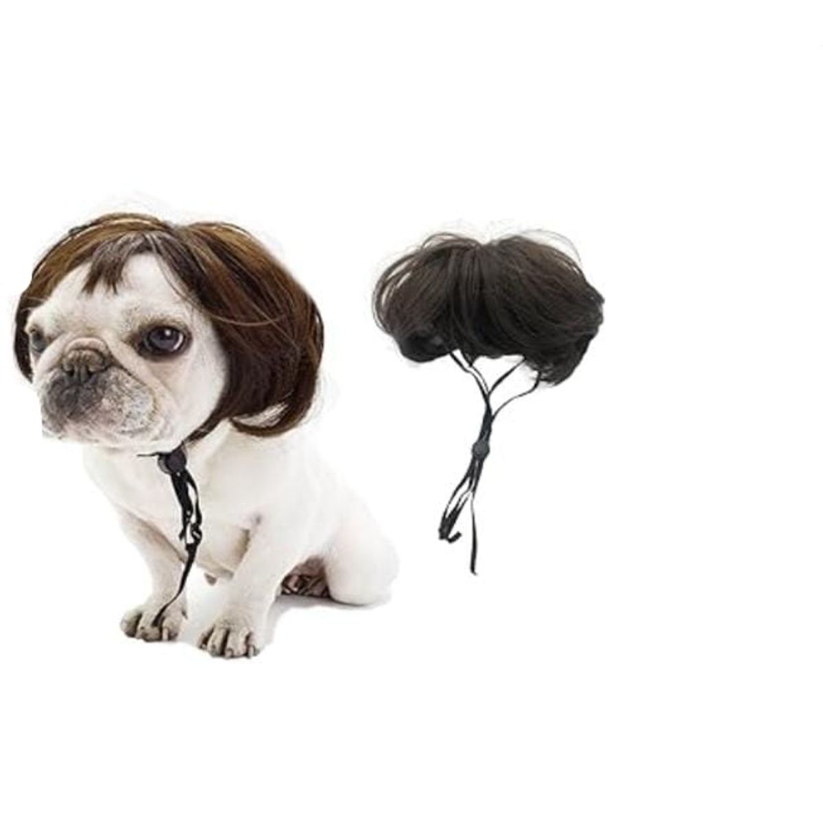 GENERICO - Divertidos disfraces de peluca de cosplay para perro y gato