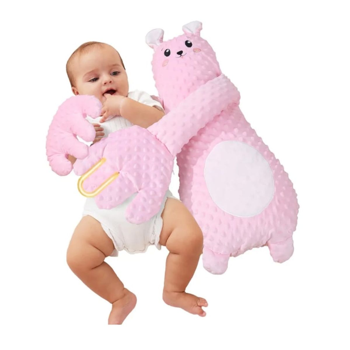 GENERICO - Almohada peluche NIÑA arrullador 60 Cm, Suave