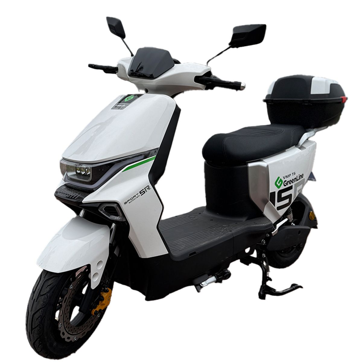 GREENLINE - Moto Eléctrica Greenline Batería Extraíble Modelo T6 Blanco