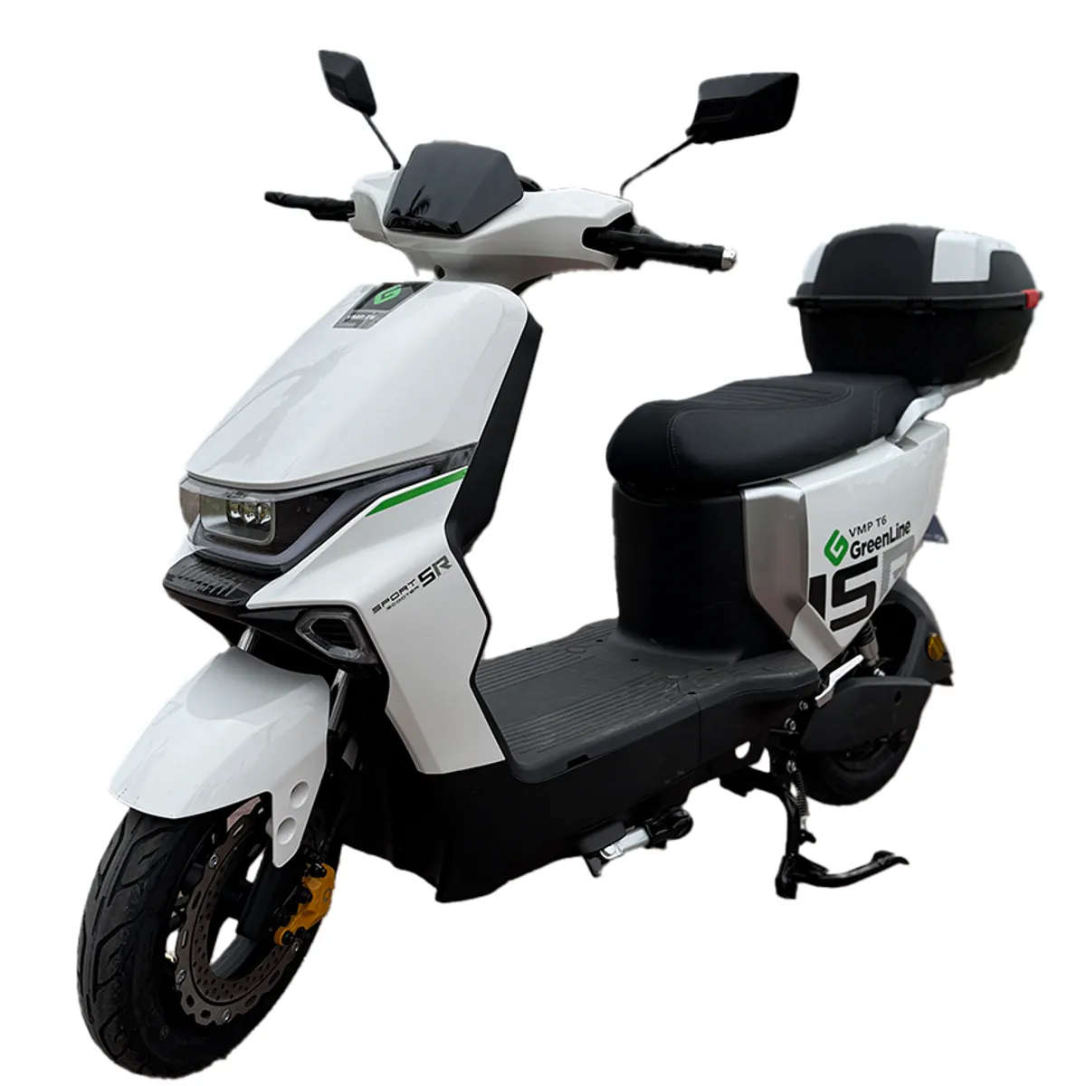 GREENLINE - Moto Eléctrica Greenline Batería Extraíble Modelo T6 Blanco